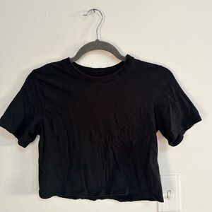 Black Cropped Baby T-Shirt